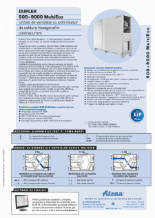 Catalog tehnic DUPLEX 500–9000 MultiEco