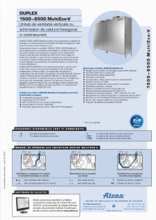 Catalog tehnic DUPLEX 1500–6500 MultiEco-V